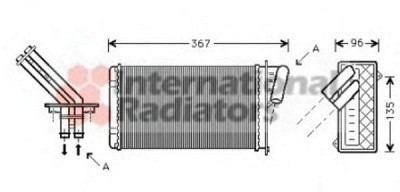 VAN WEZEL 43006203 -  Теплообменник, отопление салона